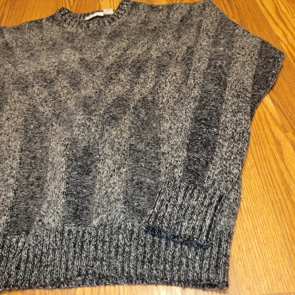 Vintage Damon Pure Wool Tan Striped Long Sleeve Sweater Tall Man Size Large LT - Picture 3 of 9